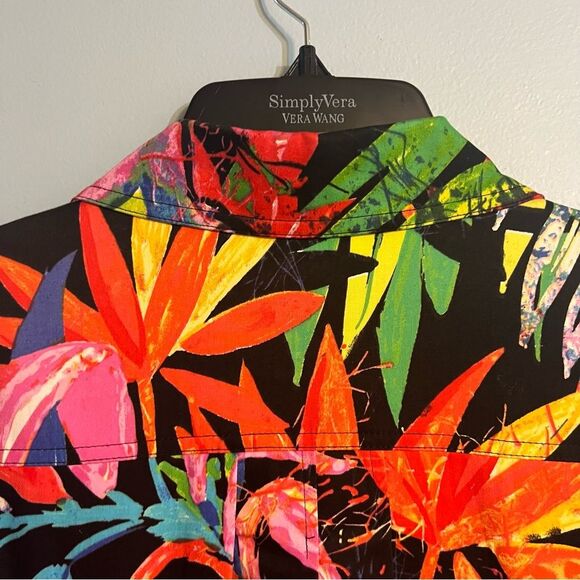 Chico’s Tropical & Colorful Blazer jacket Sz 0 (Small) - Picture 11 of 13